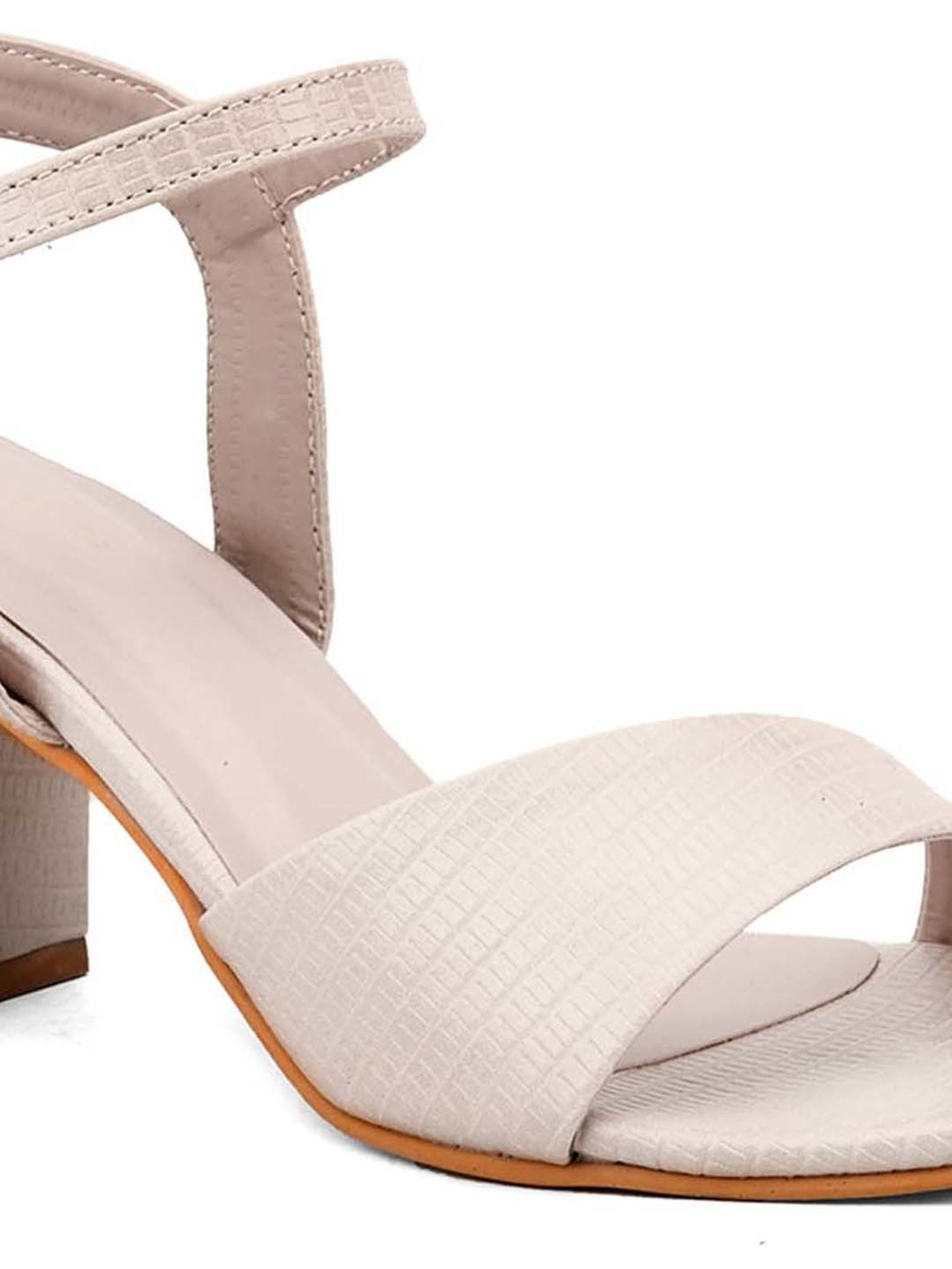 Pelle Albero Women's Nude Ankle Strap Sandals