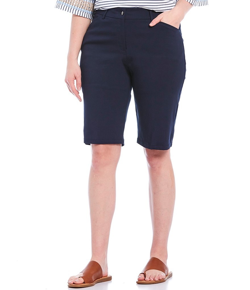 Vince Camuto Plus Size Tencel Drawstring Shorts