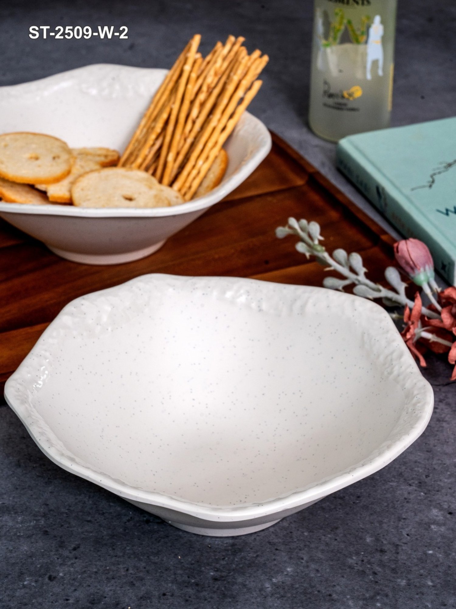 Stehlen White Melamine Primer Bowl - Set of 2