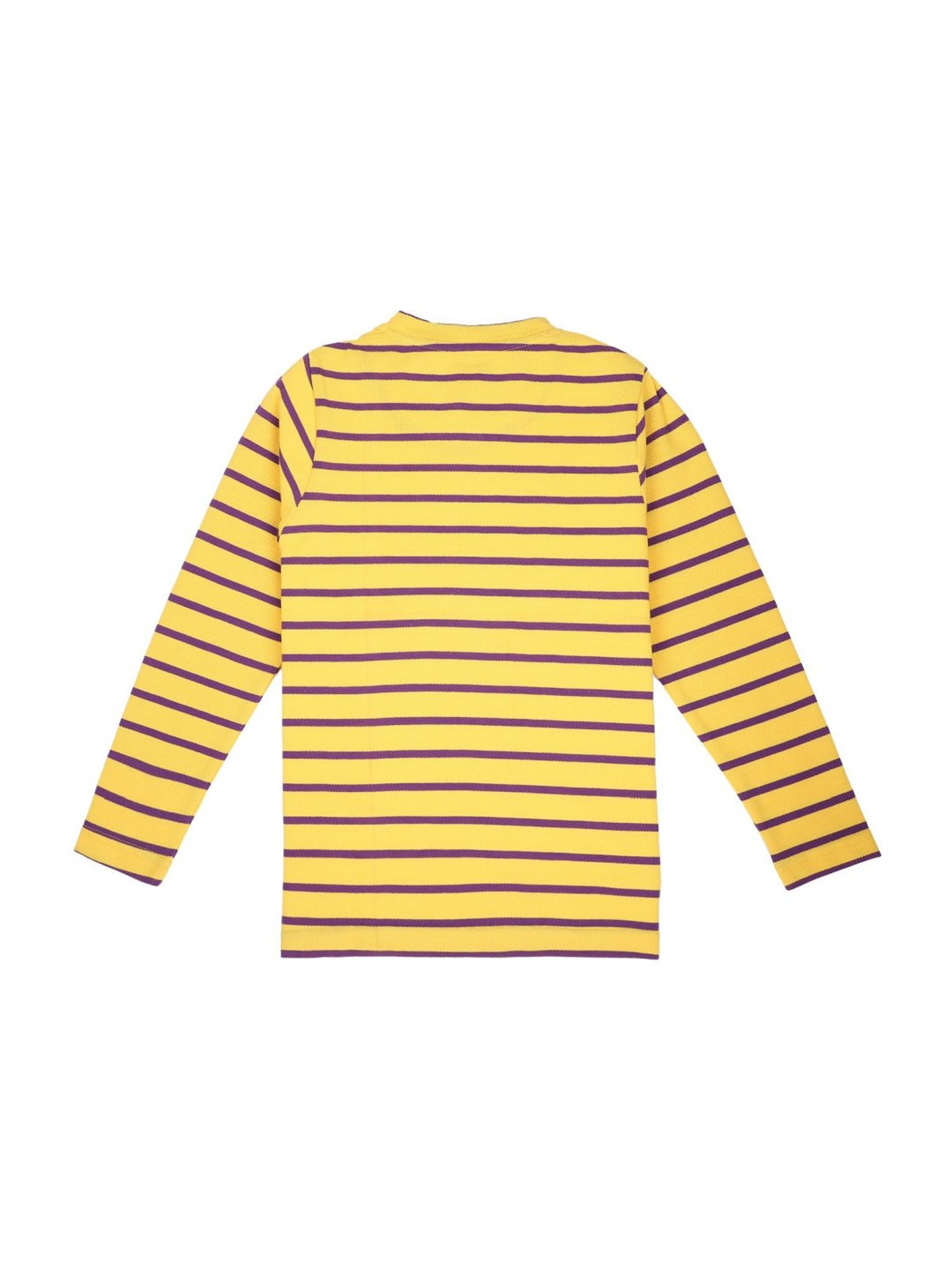 Proteens Kids Yellow Cotton Printed T-Shirt