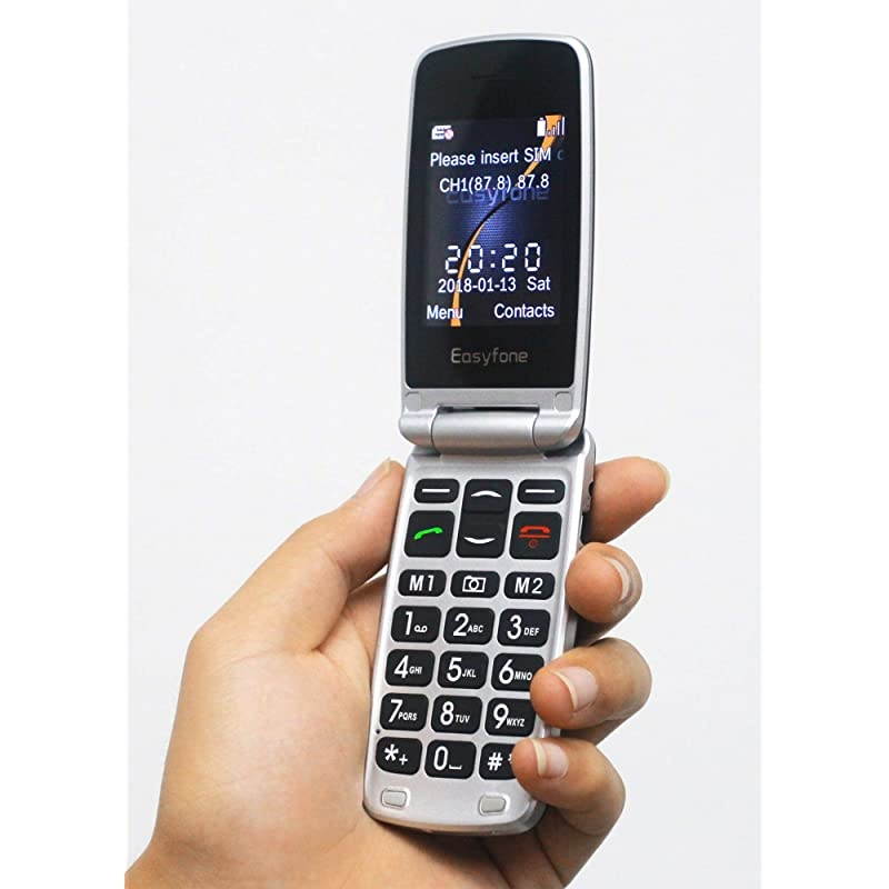 A1 3G Unlocked Senior Flip Cell Phone Big Button Hearing Aids Compatible EasytoUse Flip Mobile Phone with Charging DockBlack