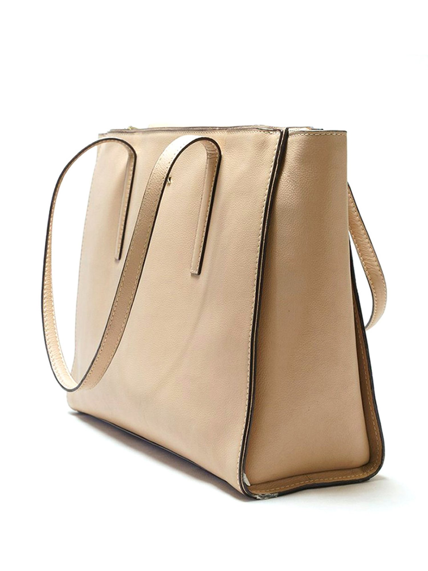 RI2K London Tan Leather Large Shoulder Bag