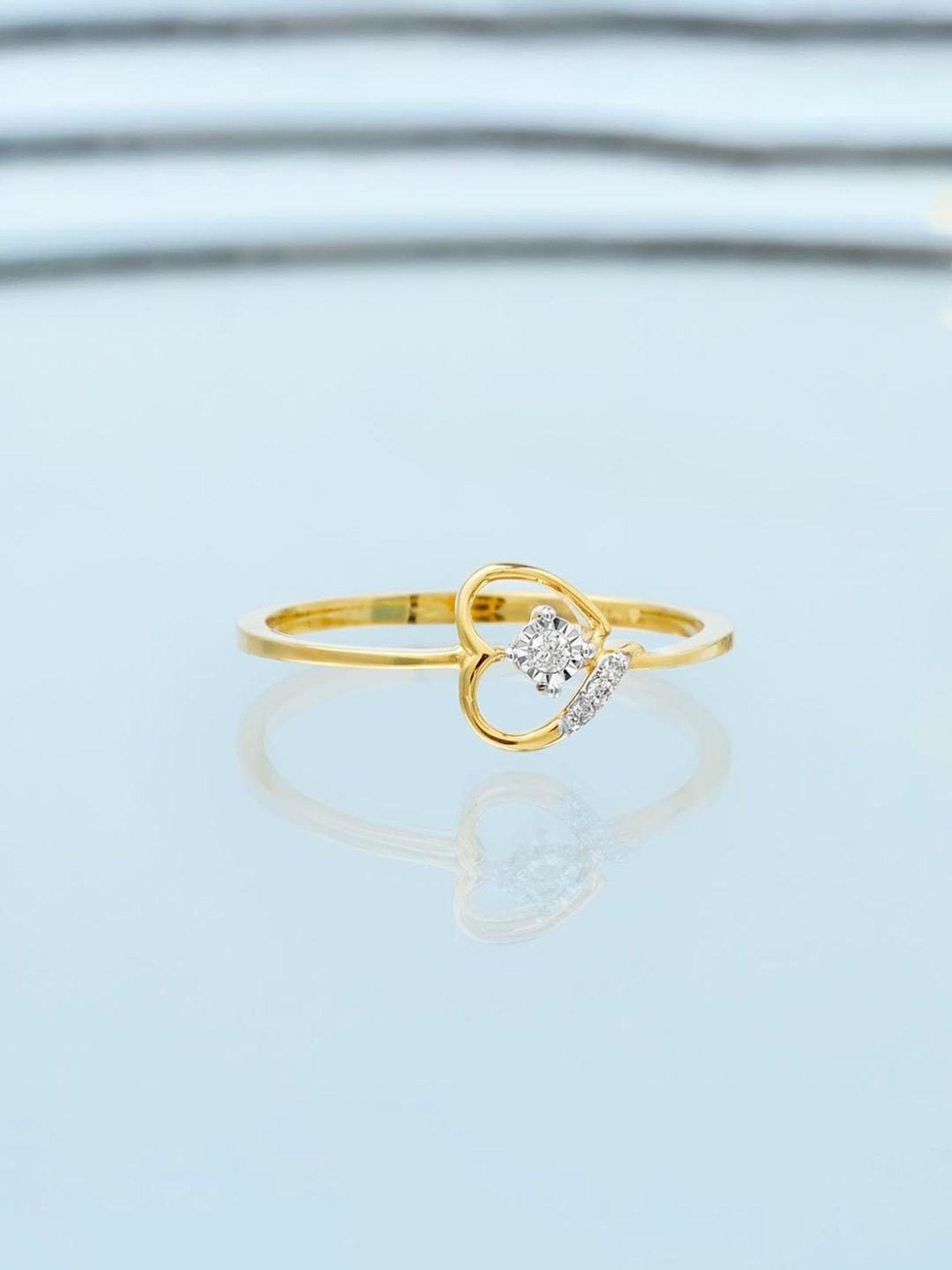 Candere by Kalyan Jewellers 18k Rose Gold & Diamond Ring for Women