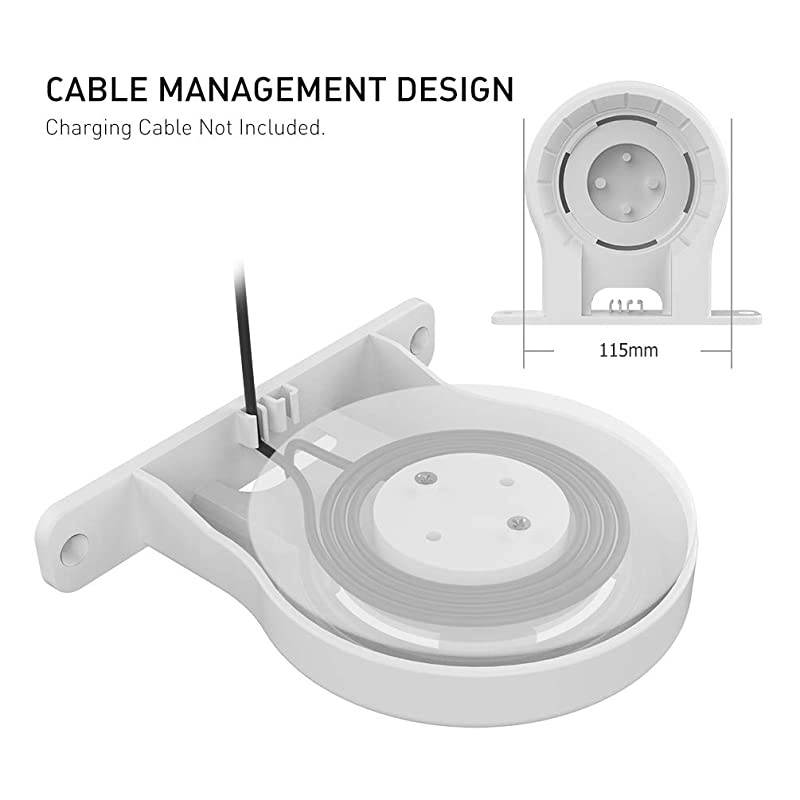 2 Pack Google WiFi Wall Mount ABS Bracket Holder Shelf for Google Nest WiFi Router and SystemBuiltin Cable Management 2 Pack White
