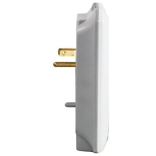 RND Wall Power Station includes 3 AC Plugs and 2 USB ports (3.4A total) with Surge protection for iPhone  iPad  Samsung Galaxy  LG  HTC  Moto and all USB Compatible Devices (2-Pack)