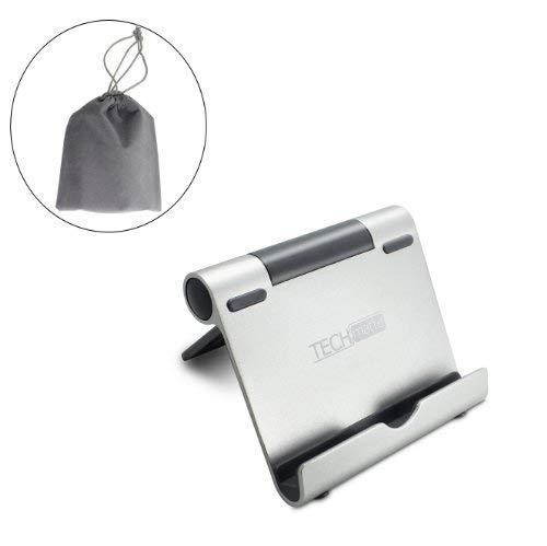 iPad Stand TechMatte Multi-Angle Aluminum Holder for Tablets, E-Readers and Smartphones - Mini Stand