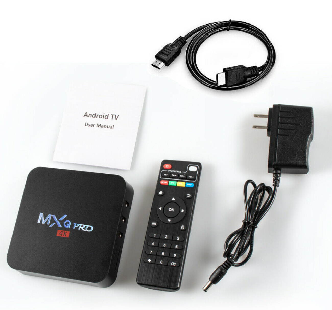 MXQ Pro Android 7.1 Smart TV Box 8G Quad Core 4K HD 2.4GHz WiFi Media Player