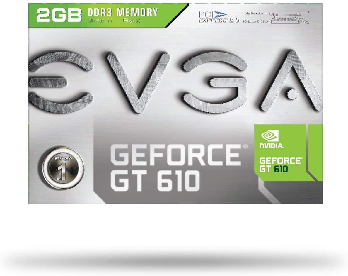 EVGA GeForce GT MB DDR3, DVI, Mini-HDMI, Graphics Card (02G-P3-2617-KR)