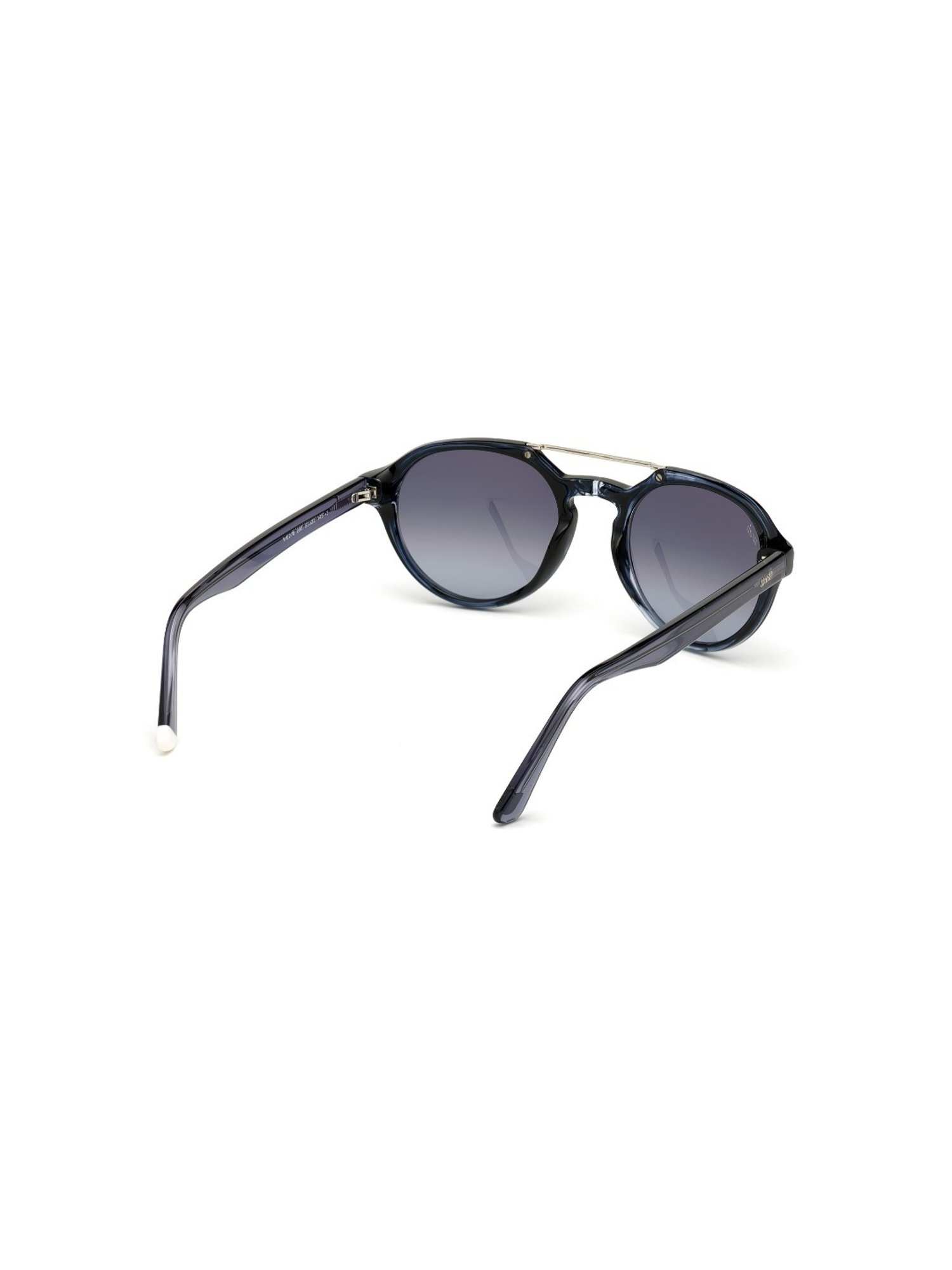 Web Eyewear Grey Round Sunglasses for Men Designed in Italy