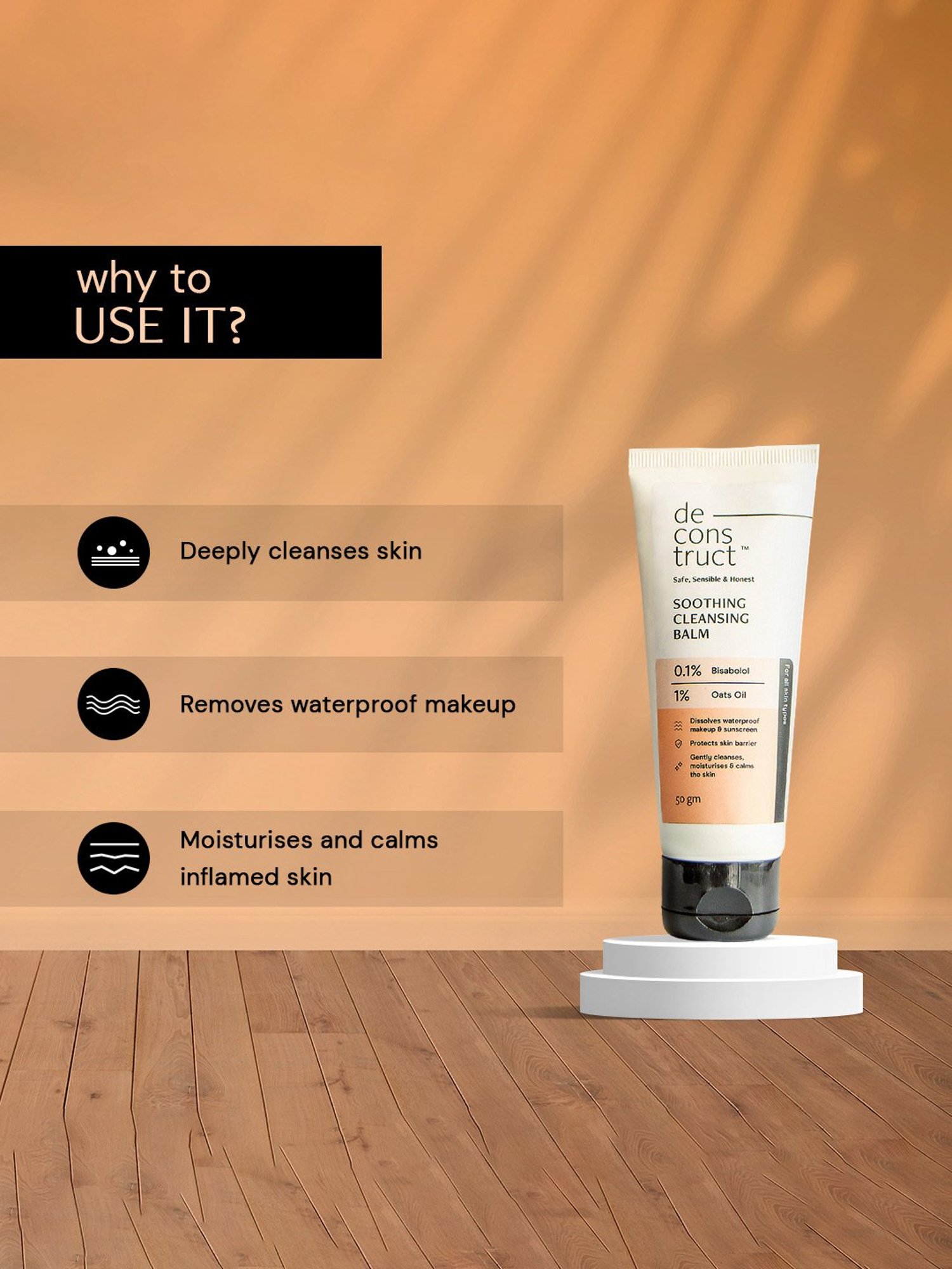 Deconstruct Soothing Cleansing Balm - 50 gm