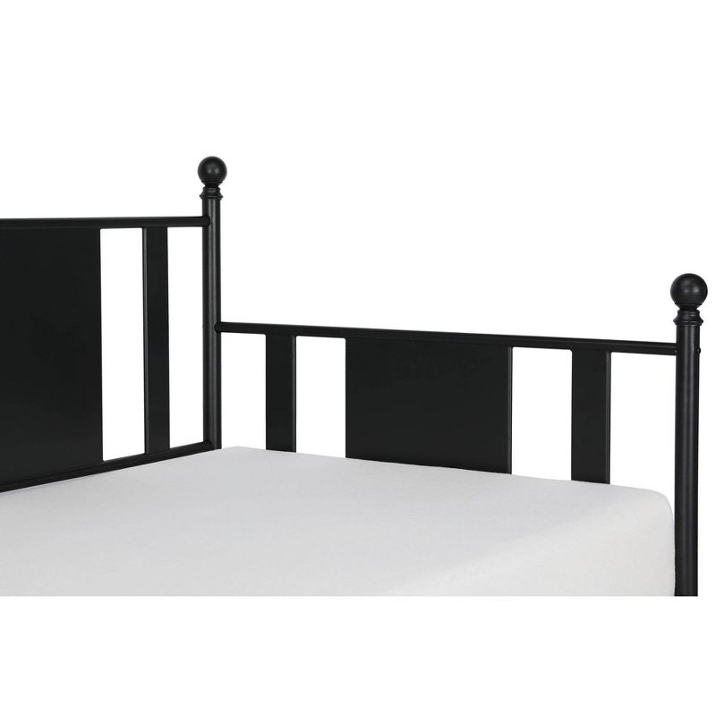 Twin Lisa Contemporary Metal Bed Black - Room & Joy