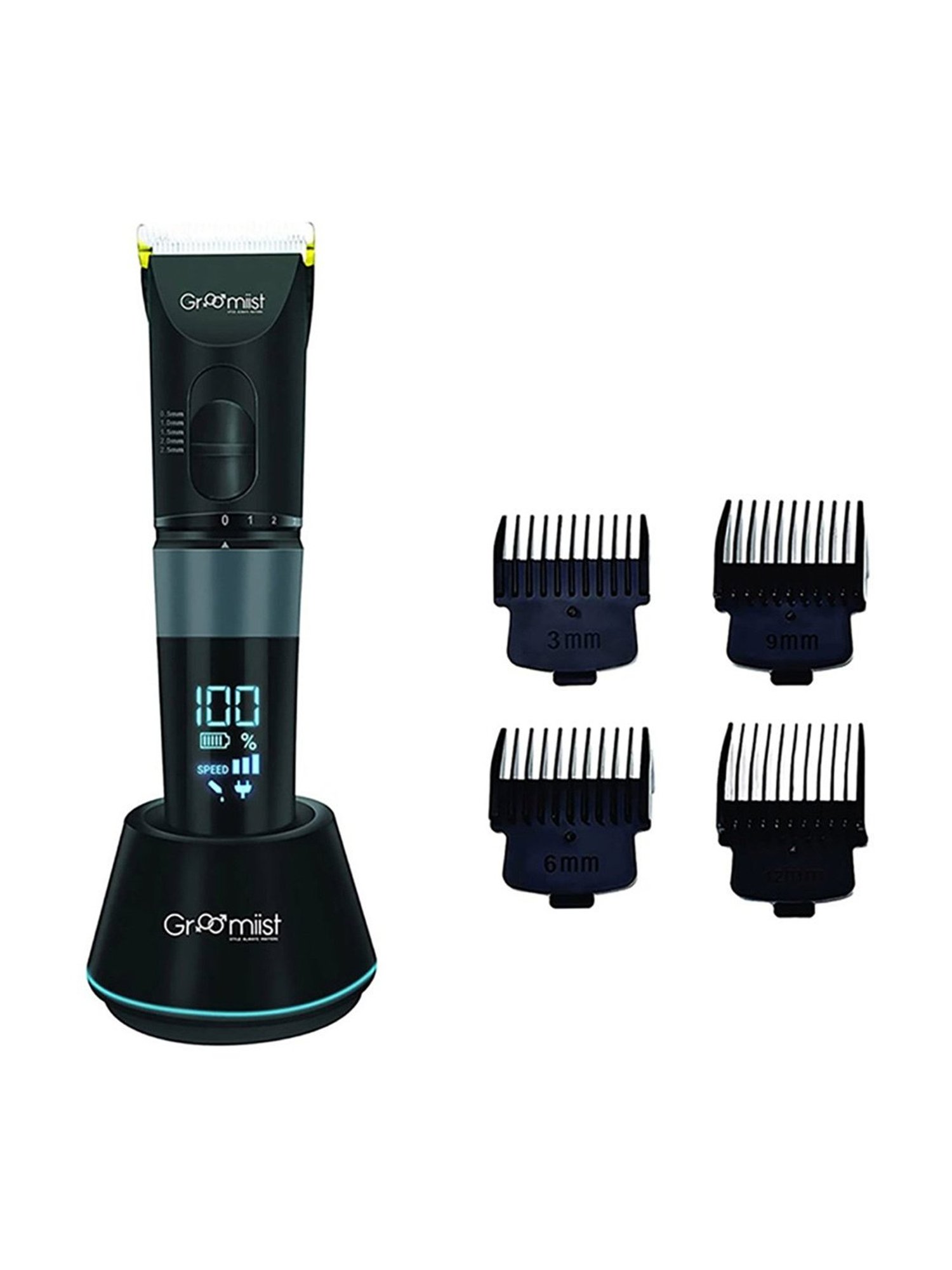 Groomiist GT-32 Gold Series Cordless Beard Trimmer - 180 Min Runtime (Black)