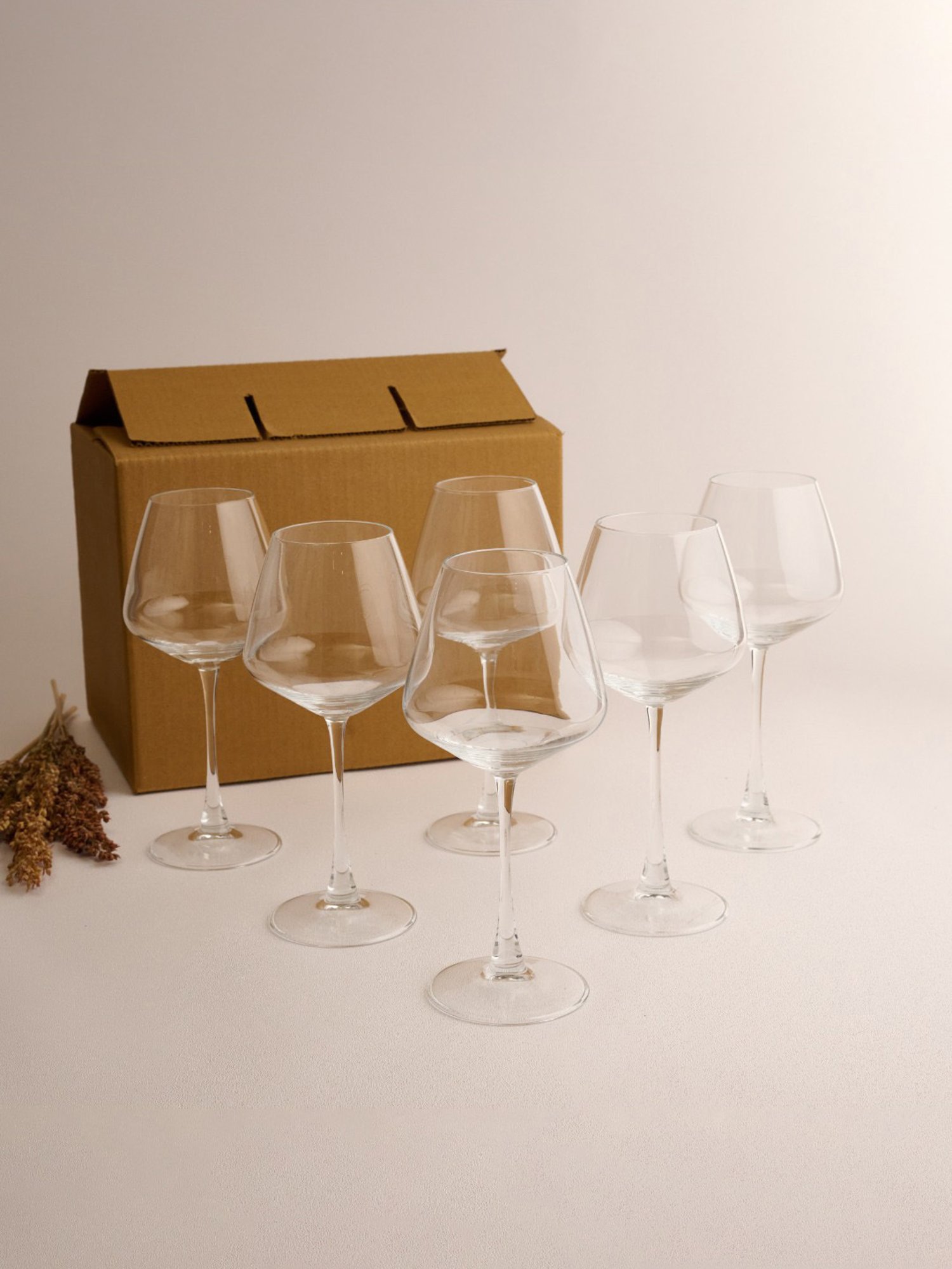 BlackCarrot Red Wine Glass Set of 6