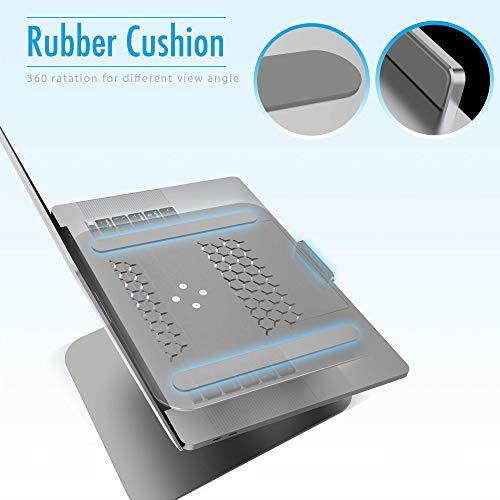 Laptop Computer Stand  Laptop Holder Ventilated Laptop Riser for Desk 360 Rotng Compble with MacBook Air Pro  XPS    More Laptop Notebooks Space Gray