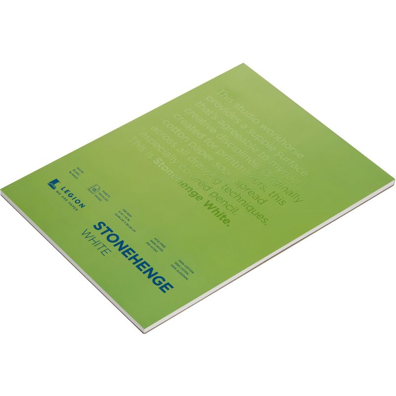 Stonehenge Paper Pad 9"X12" 15 Sheets/Pkg-White 90lb
