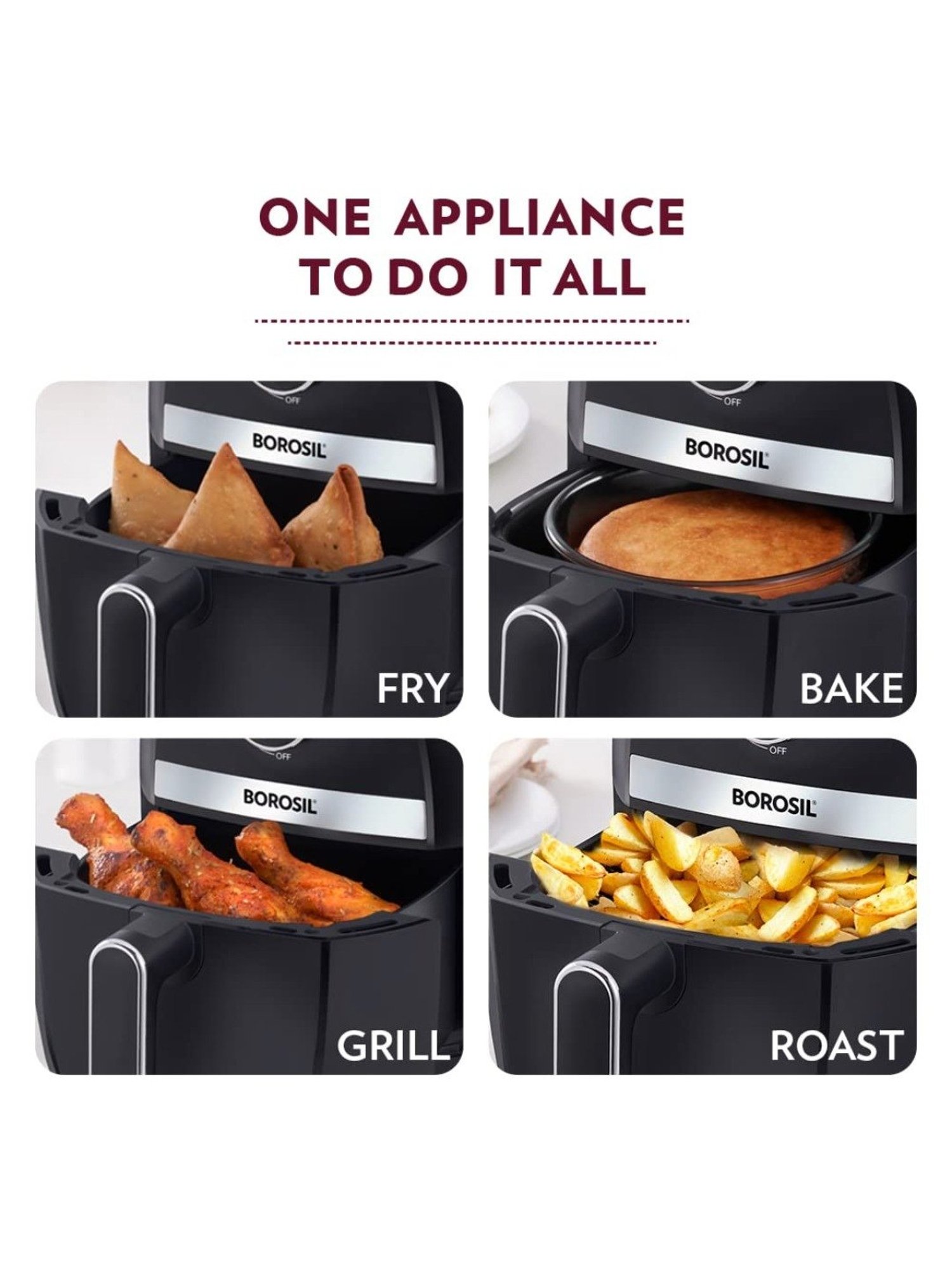 Prestige Nutrifry Black Plastic Electric Digital Touch Airfryer 4.5L