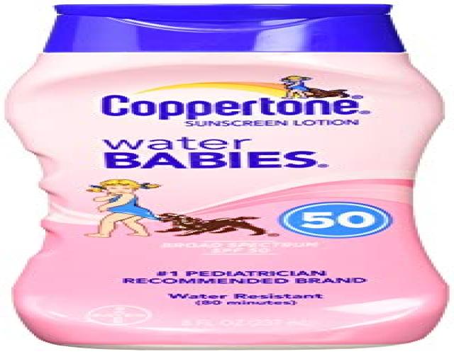 Coppertone Water Babies Sunscreen Lotion SPF#50 8 oz.