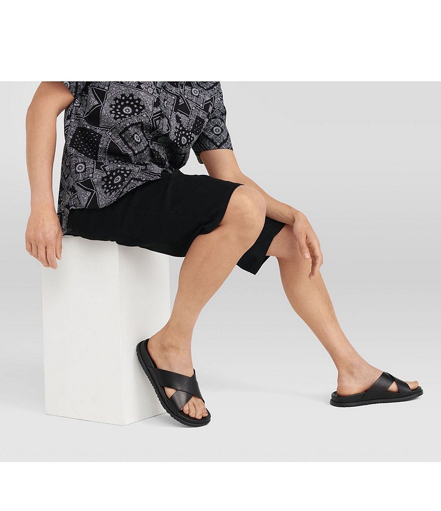 UGG&reg; Men's Wainscott Leather Slides