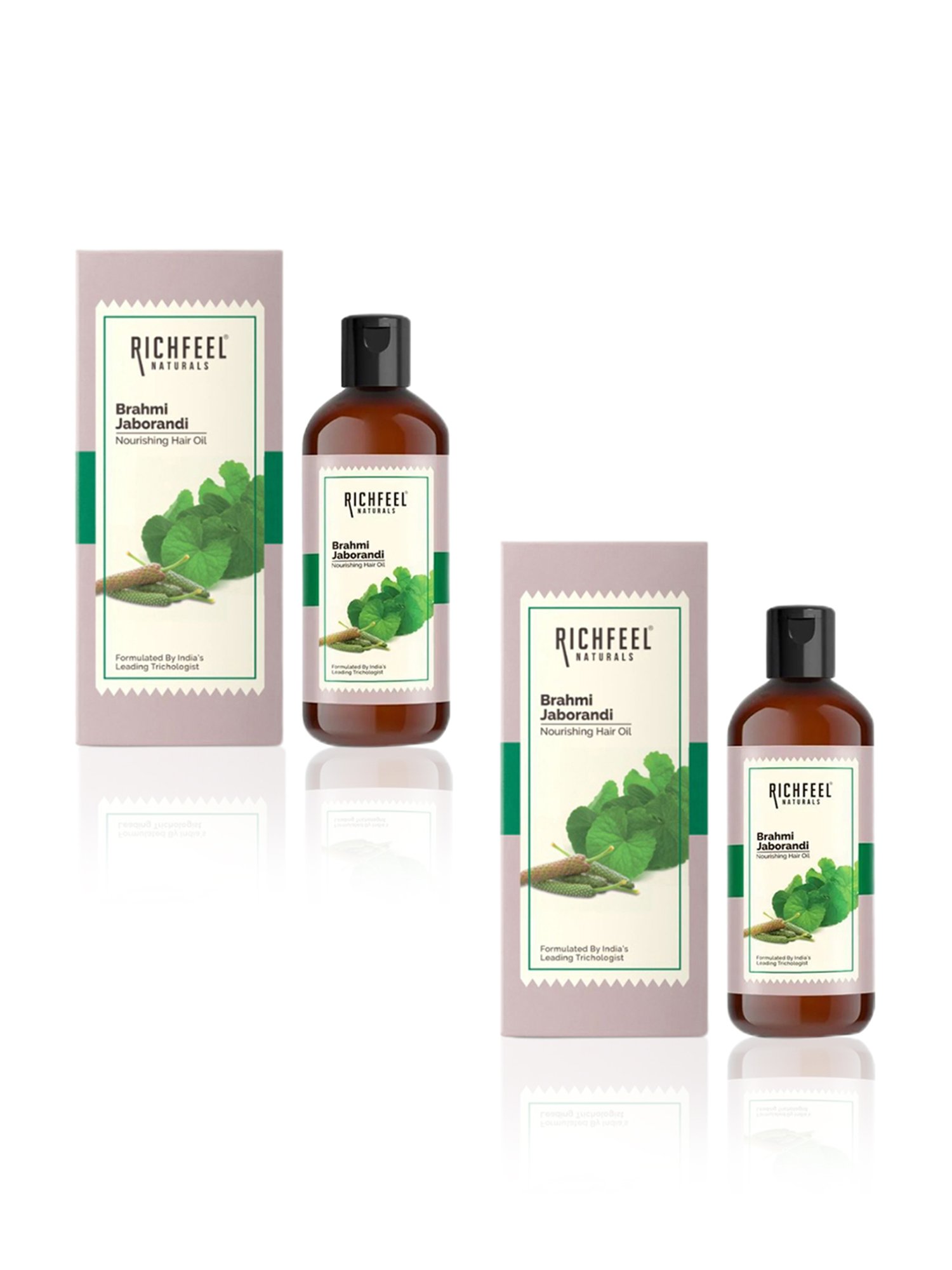 Richfeel Brahmi Jaborandi Nourishing Hair Oil - Pack of 2