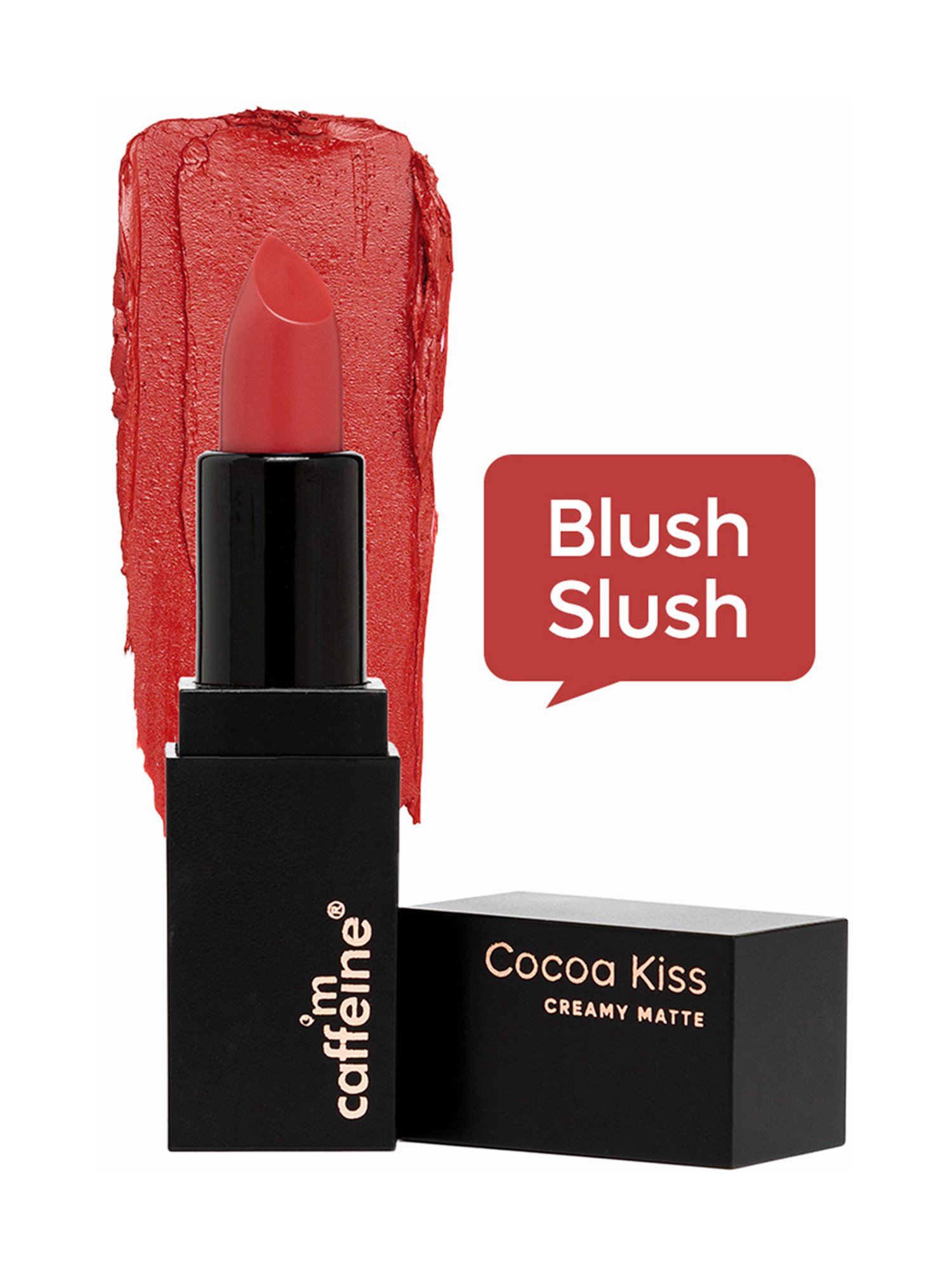 mCaffeine Cocoa Kiss Creamy Matte Lipstick Blush Slush - 4.2 gm