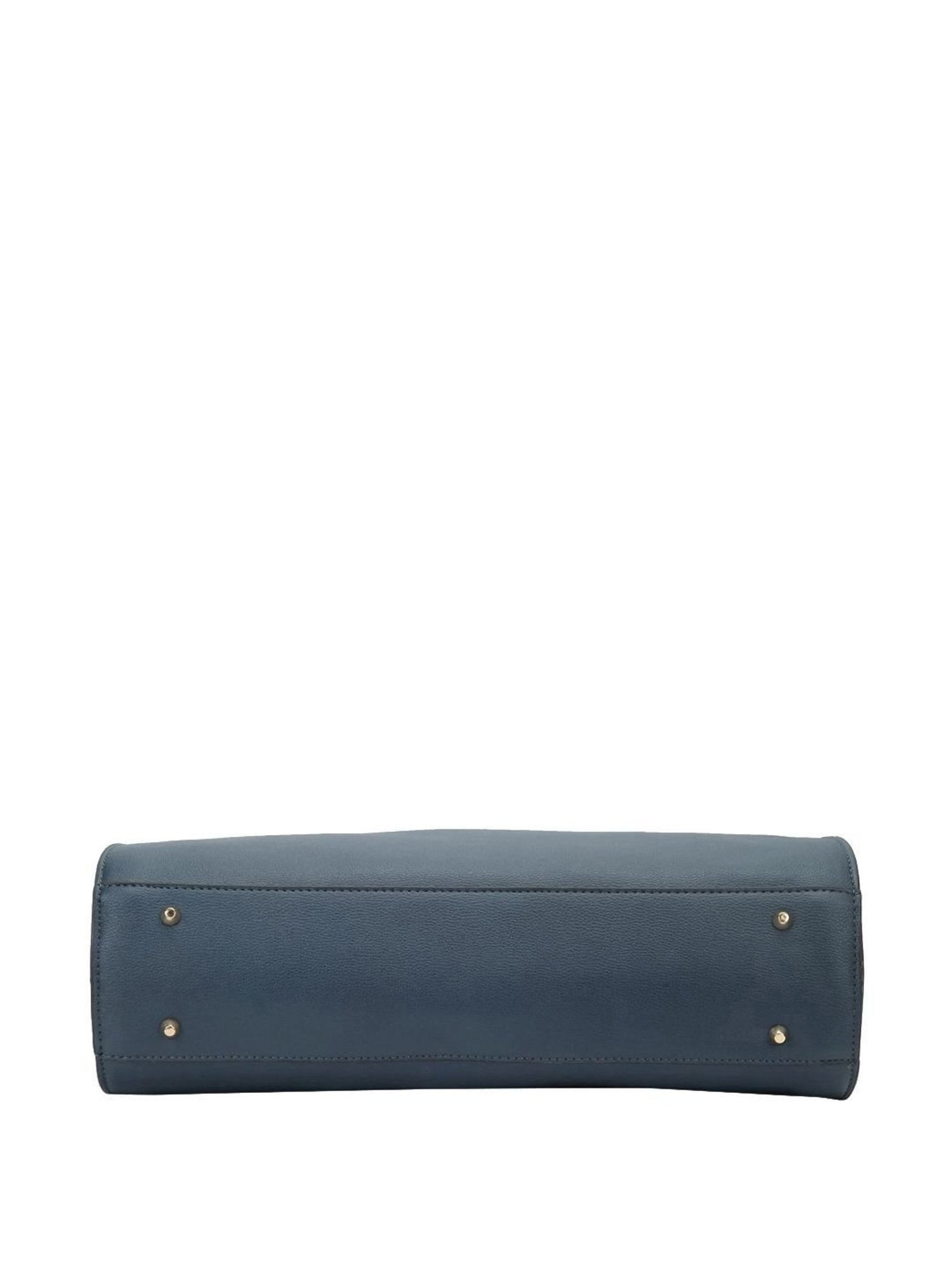 Lavie Navy Solid Large Handbag