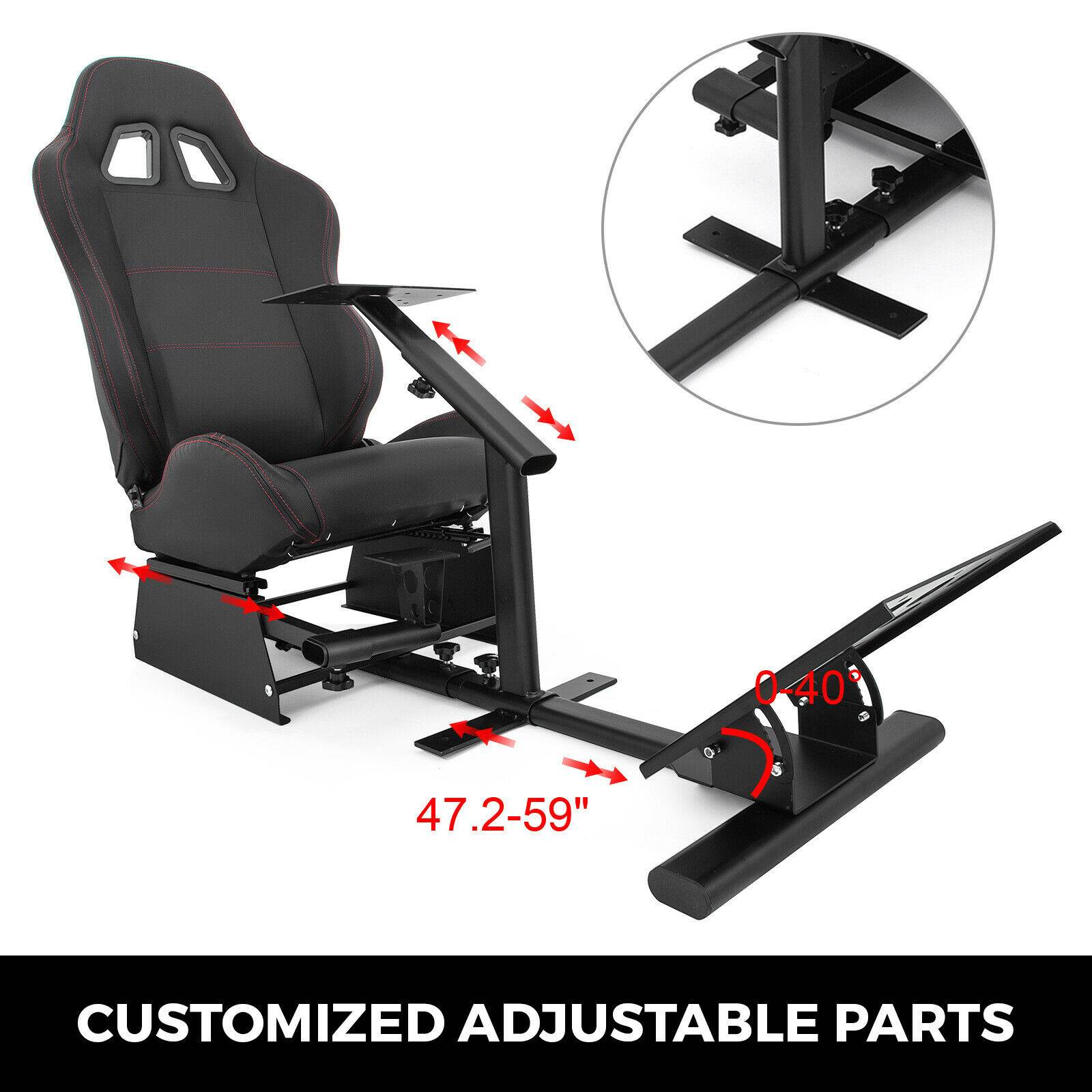 VEVOR Racing Simulator Cockpit Adjustable Driving Gaming Seat for PS3/4 Xbox G29 G920 PC Foldable Racing Chair with Gear Shift