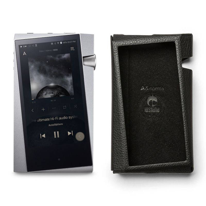 Astell & Kern SR25 Portable Music Player with Protective Case (Moon Silver/Tan)