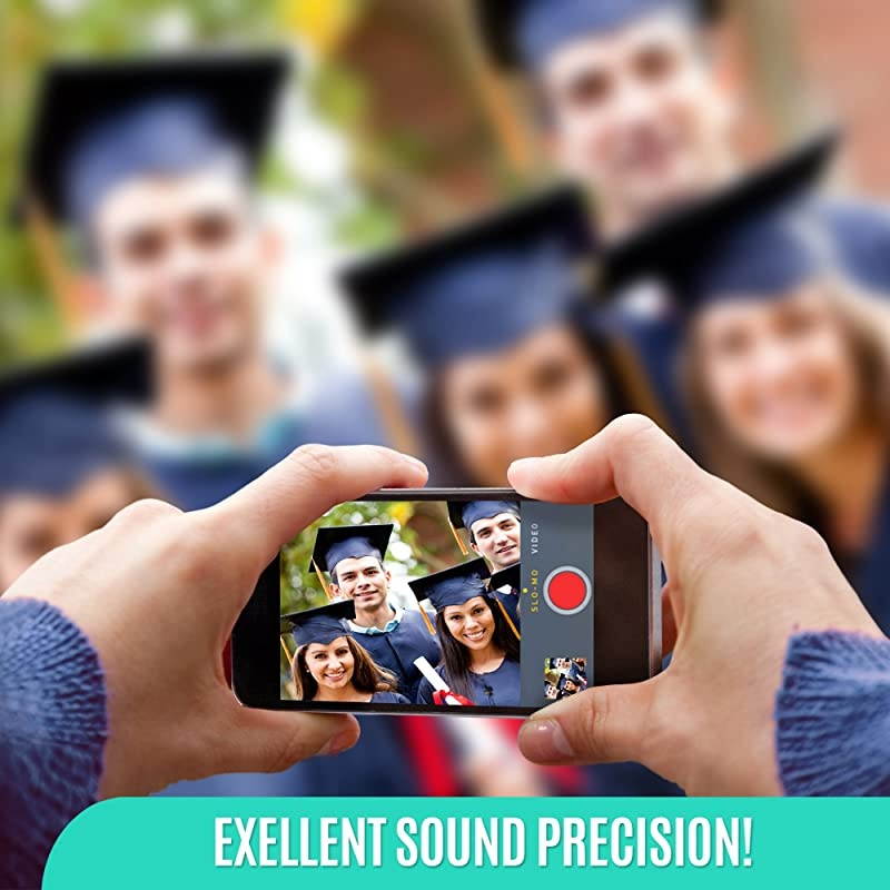 Lavalier Microphone for Bloggers and Vloggers Lapel Mic Clipon Omnidirectional Condenser for iPhone Ipad Samsung Android Windows Smartphones