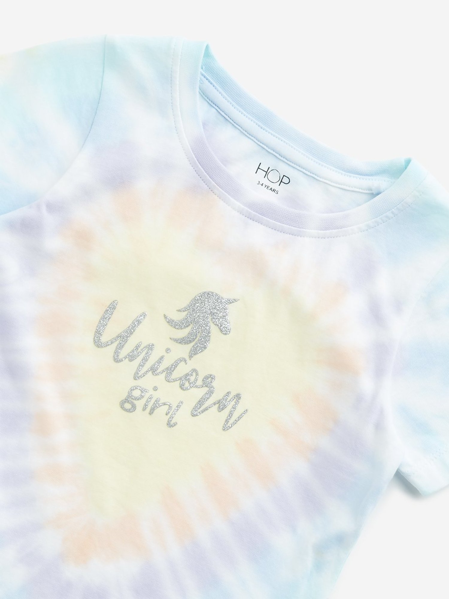 HOP Kids by Westside Multicolour Tie-Dye Printed Cotton T-Shirt