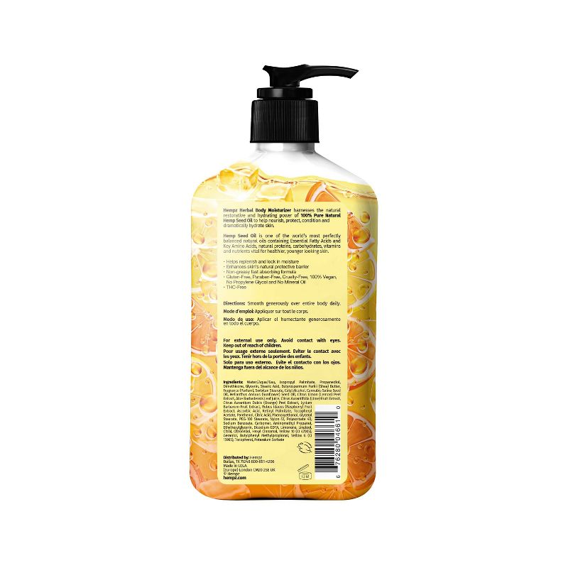 Hempz Limited Edition Goji Orange Lemonade Herbal Body Moisturizer - 17oz