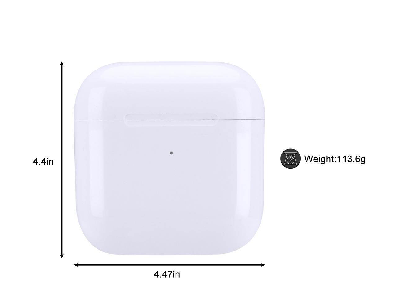 True Wireless Earbuds,Pro 4 Bluetooth 5.0 Headphones in Ear with Charging Case,30-Hours Playtime,Noise Cancelling Mics Earphones for iPhone and Android, White