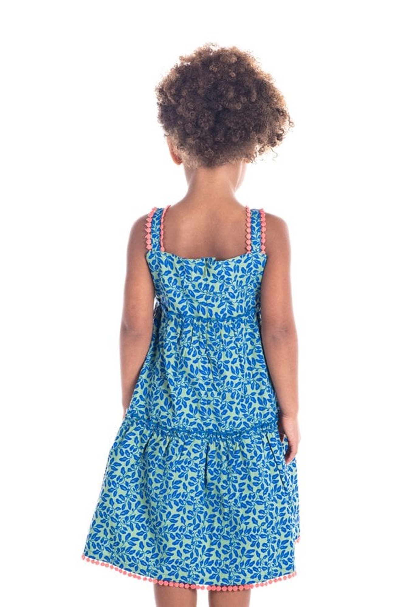 Cherry Crumble By Nitt Hyman Kids Blue Printed Dress