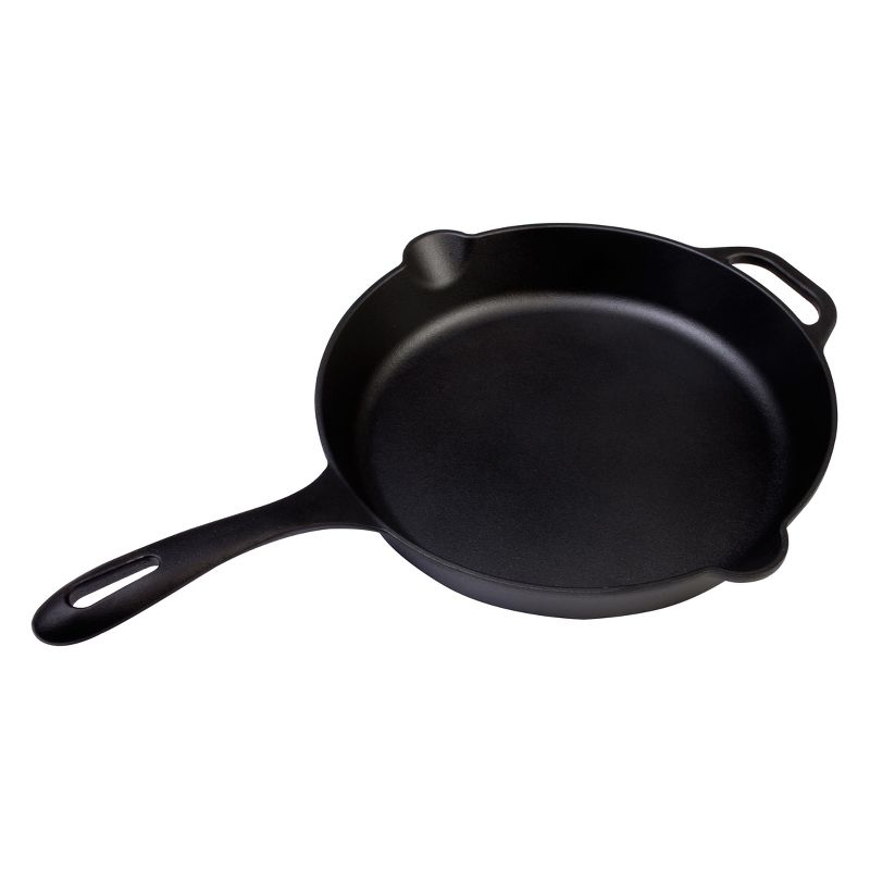 Victoria Seasoned Cast Iron Skillet 12" Black