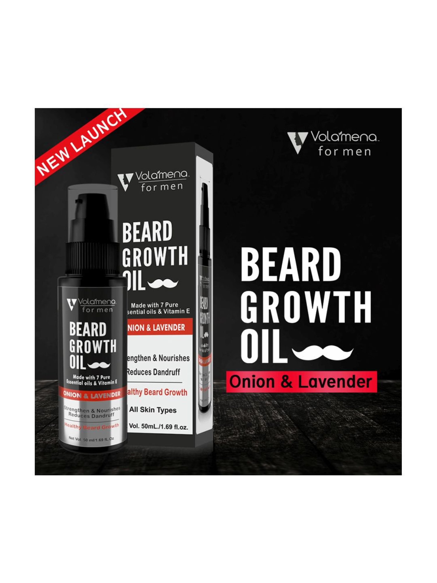 Volamena Beard Growth Oil Onion - 50 ml