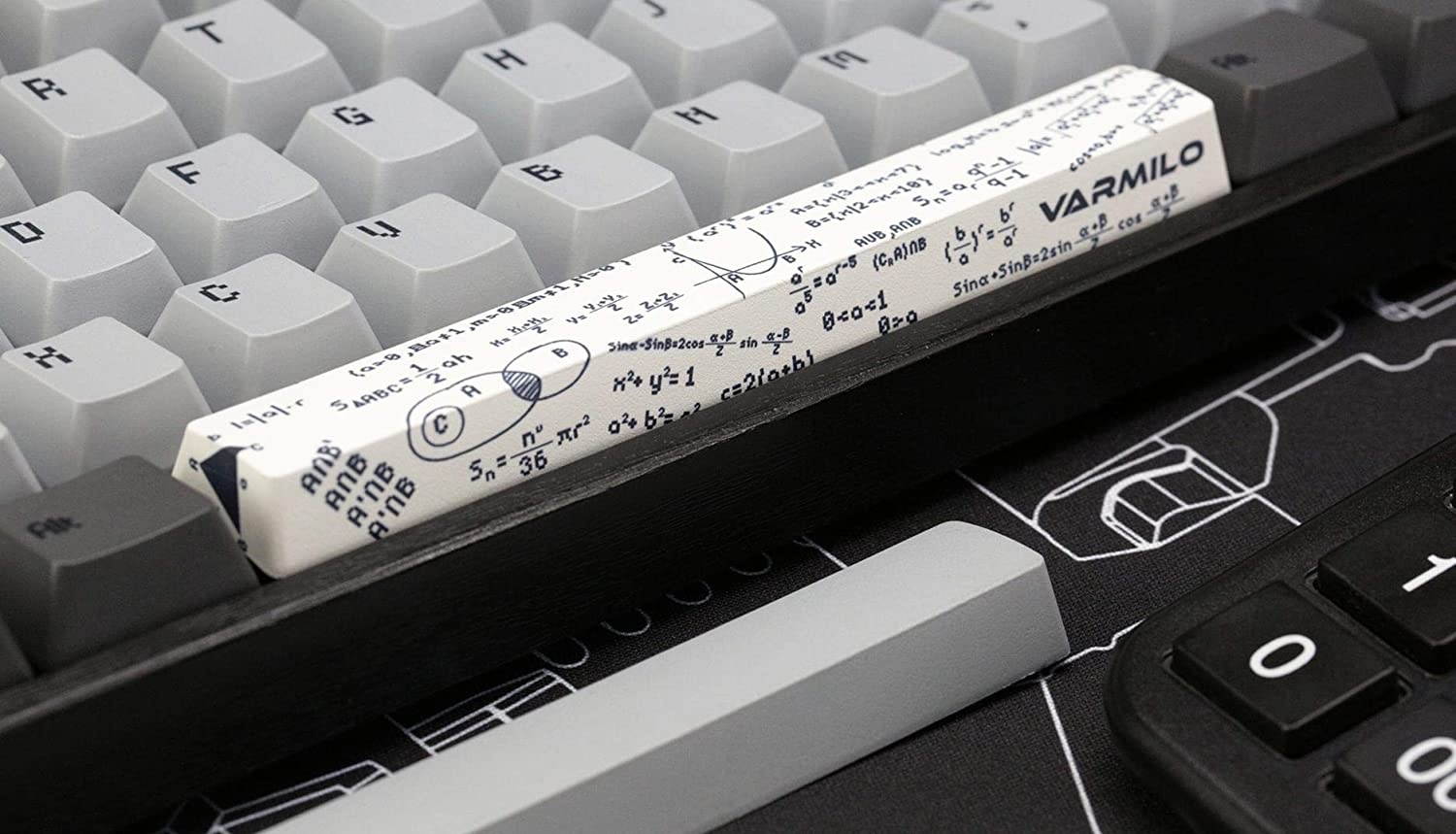 Varmilo VA104C Calculator White LED Dye Sub PBT Mechanical Keyboard (Cherry MX Silver)