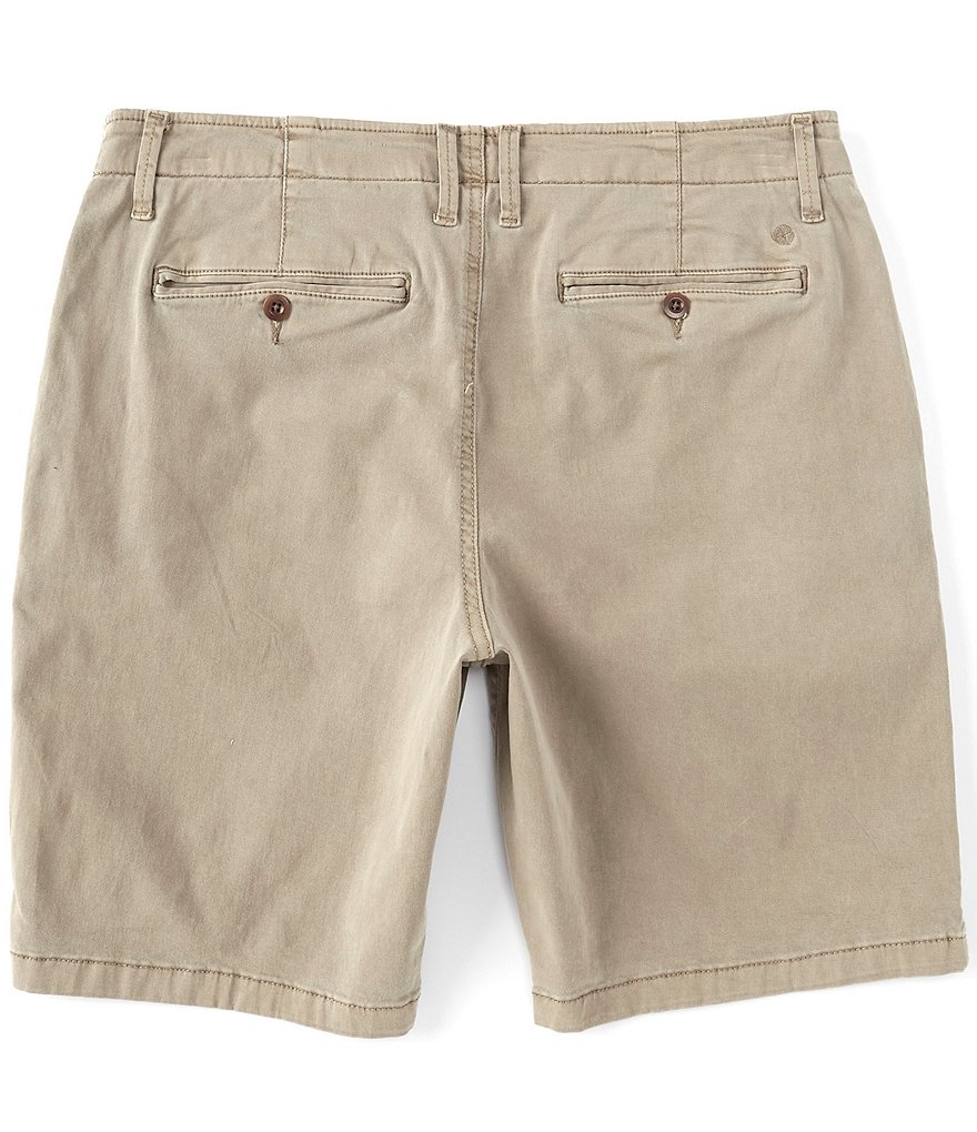 Lucky Brand Stretch Flat Front 9#double; Inseam Shorts