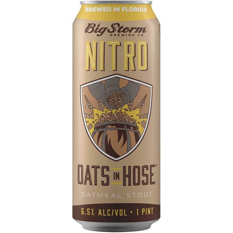 Big Storm Nitro Oats in Hose Oatmeal Stout Beer - 4pk/16 fl oz Cans