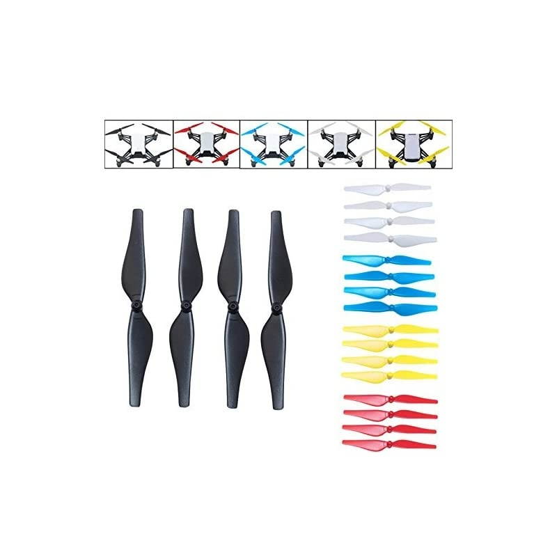 Accesssories 20pcs 5 Color QuickRelease Propellers Props 4pcs Black 4pcs White 4pcs Red 4pcs Yellow 4pcs Blue