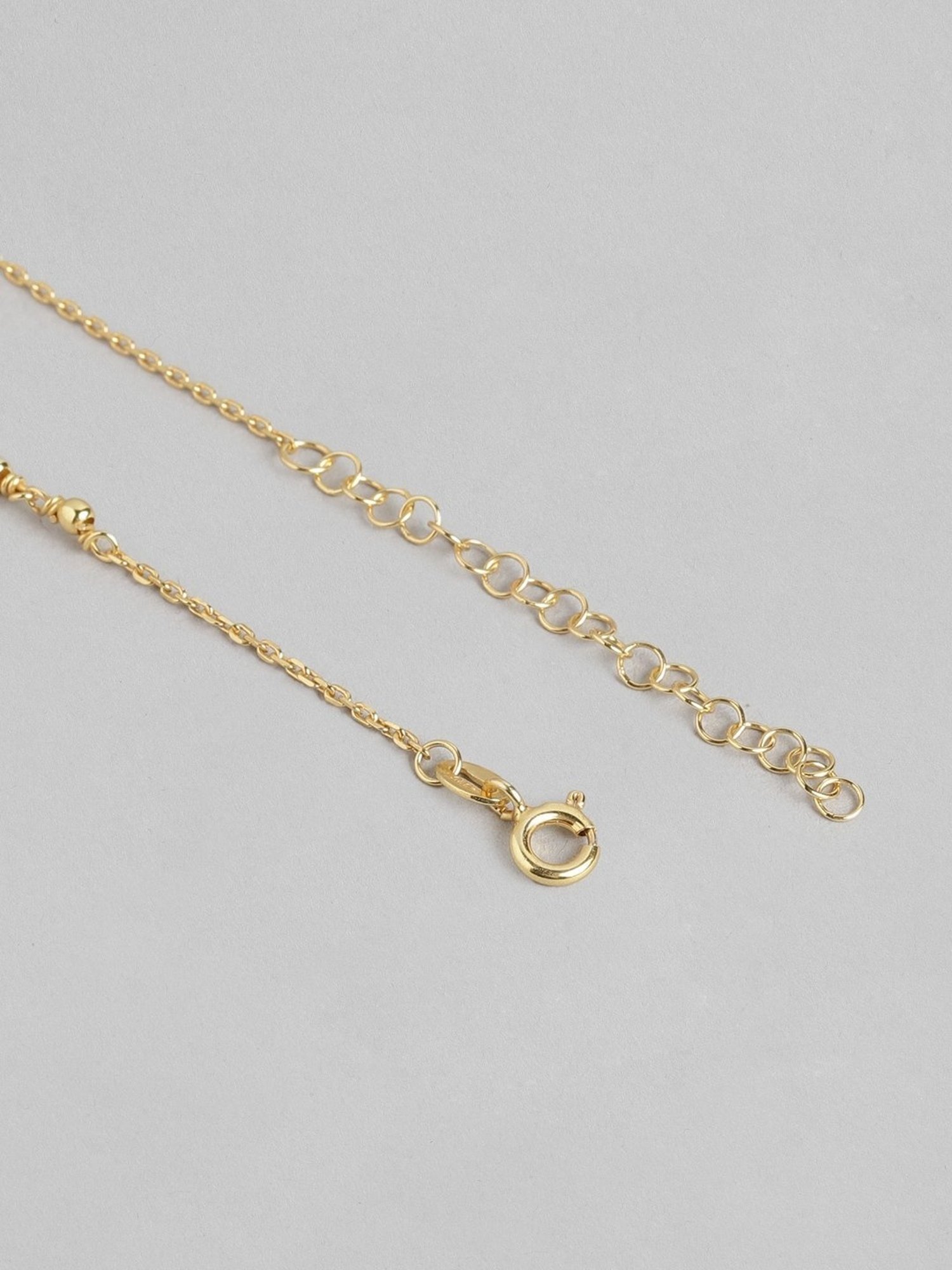 March by FableStreet 92.5 Sterling Silver Floral Mangalsutra for Women