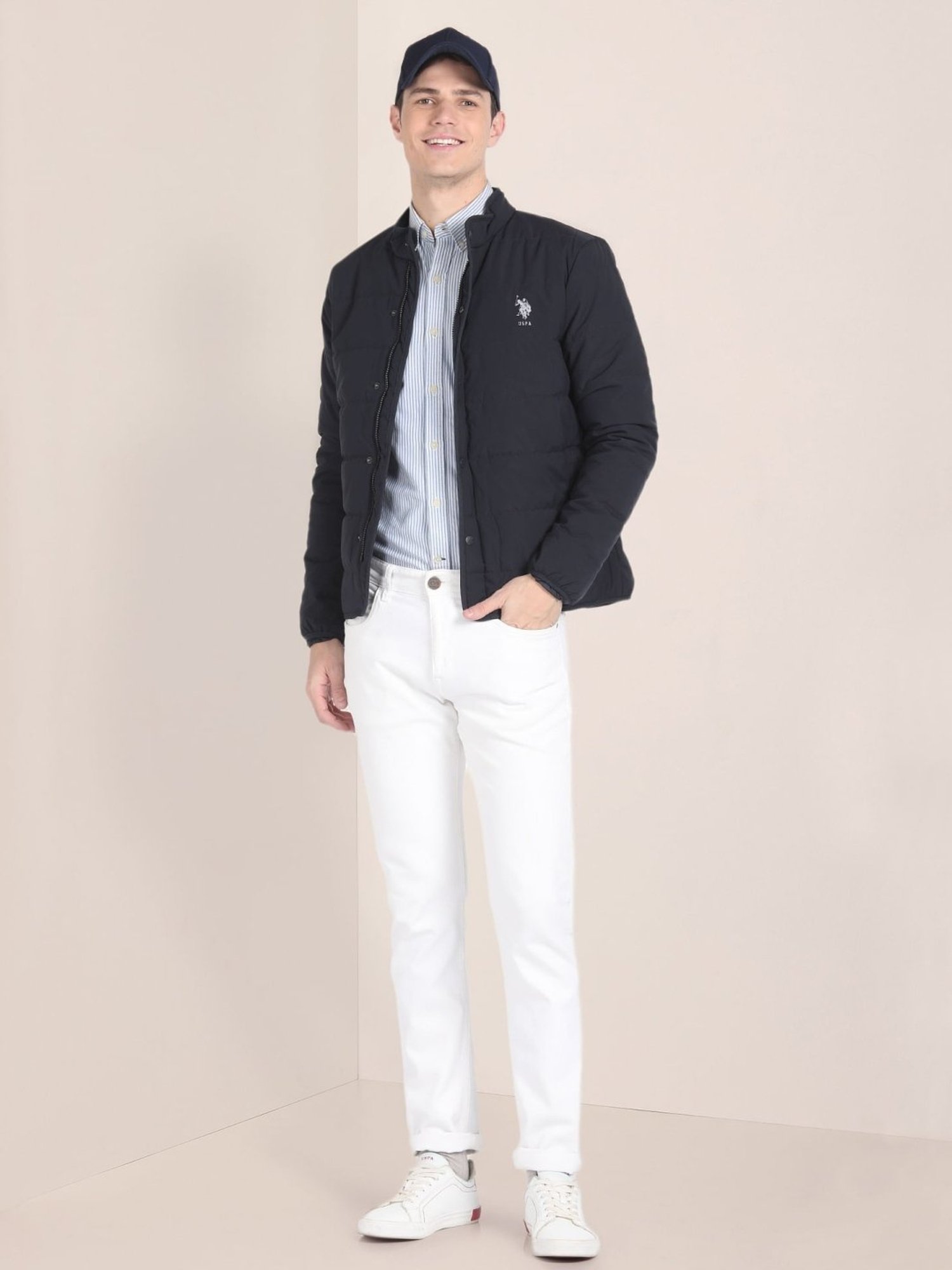 U.S. Polo Assn. Ink Blue Regular Fit Jacket