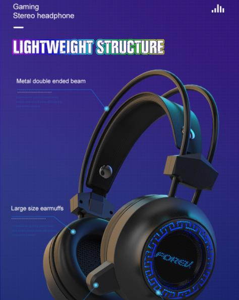 Wired Gaming Headset 7.1 Surround Sound Stereo Earphones USB Microphone Breathing RGB Light G93 For PC Gamer Headphones