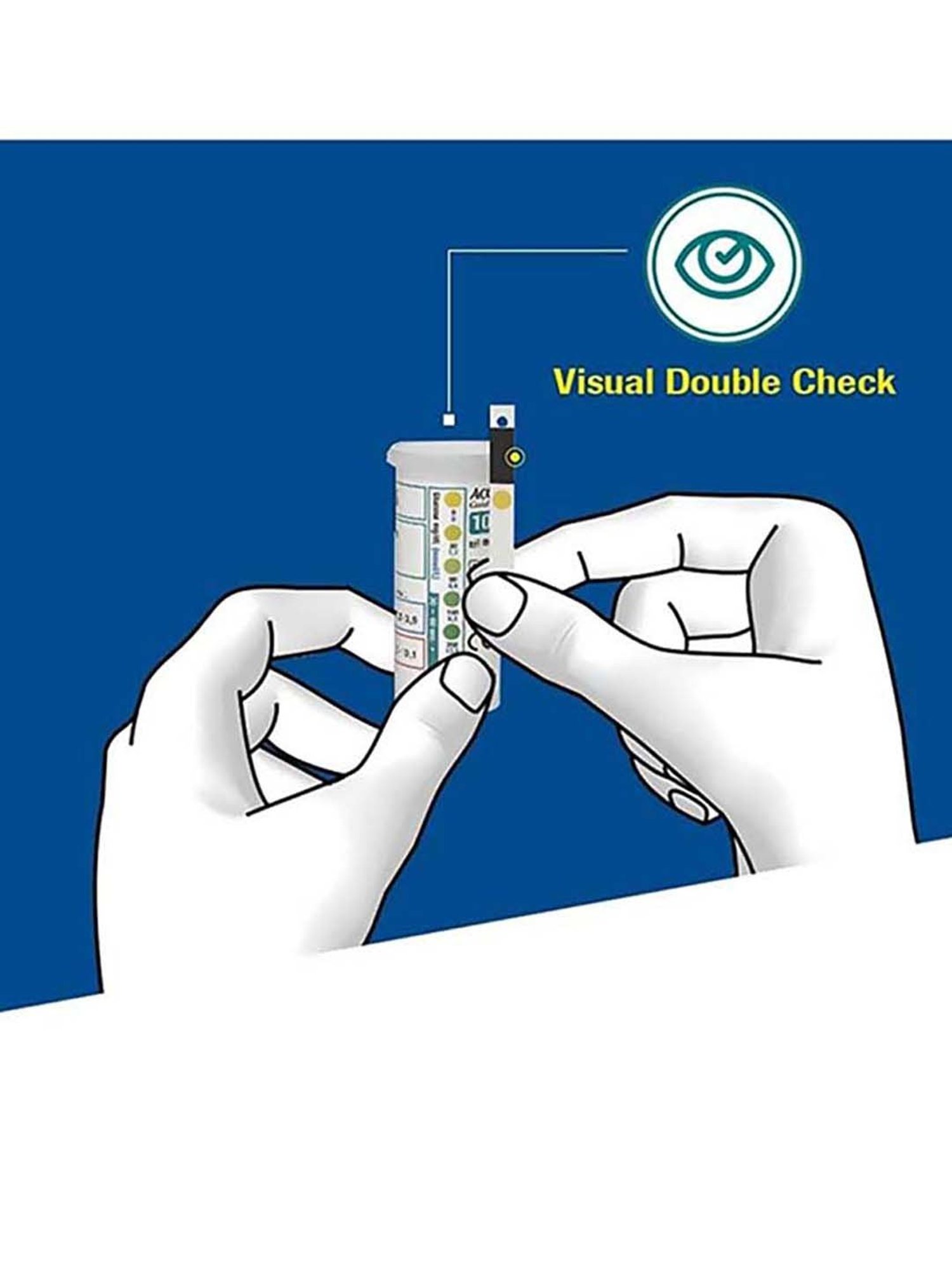 Accu Chek Guide Blood Glucose Test Strip - 50 Piece (White)