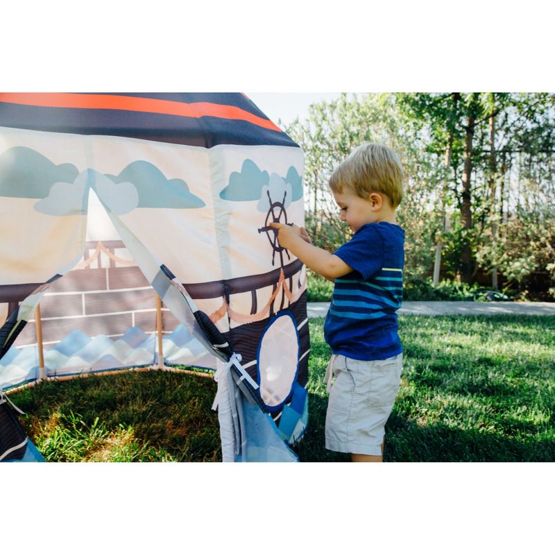 Pacific Play Tents Kids Pirate Play Pavilion With Flag