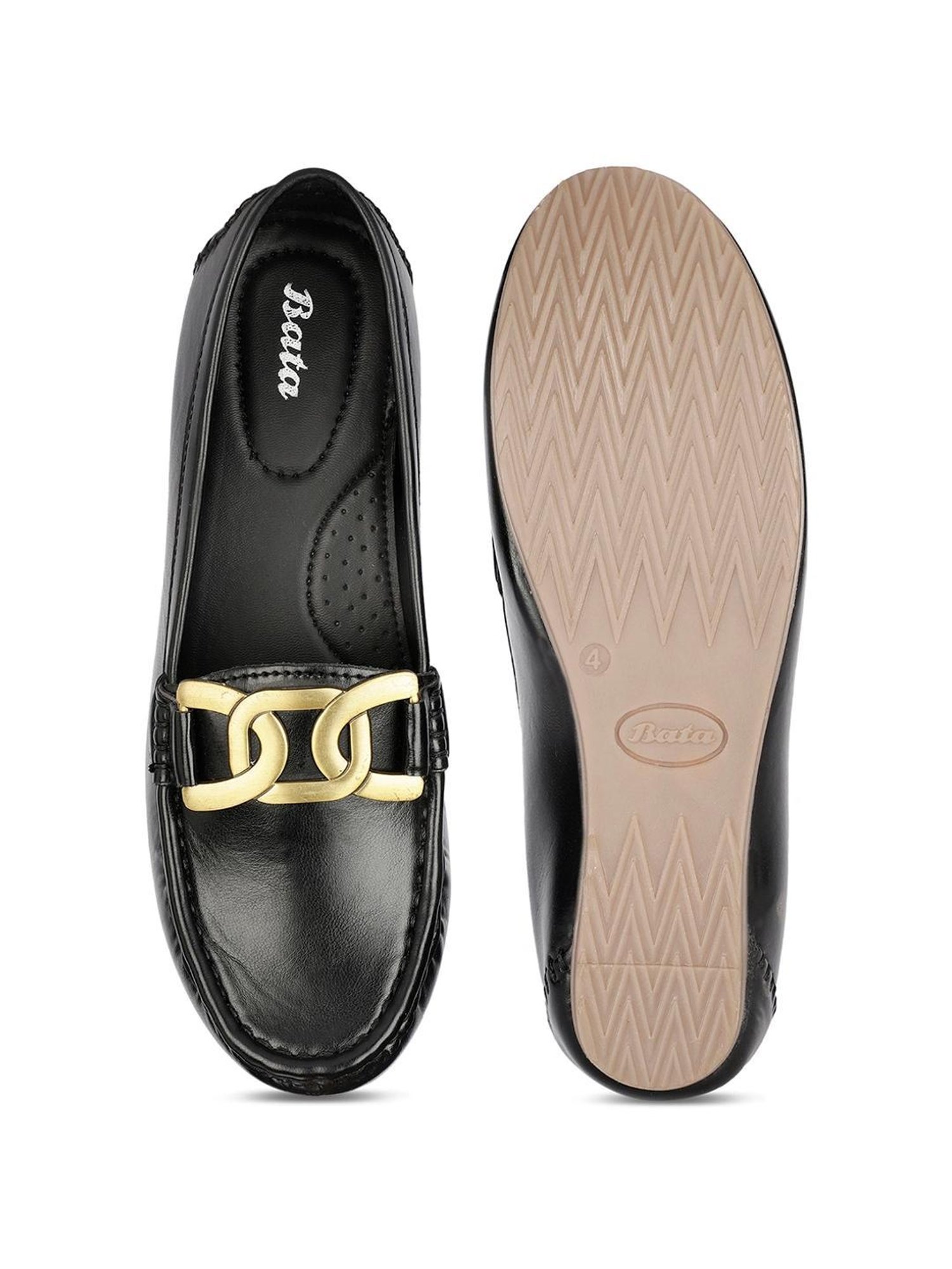 Bata Women's SAMIRA Black Loafers