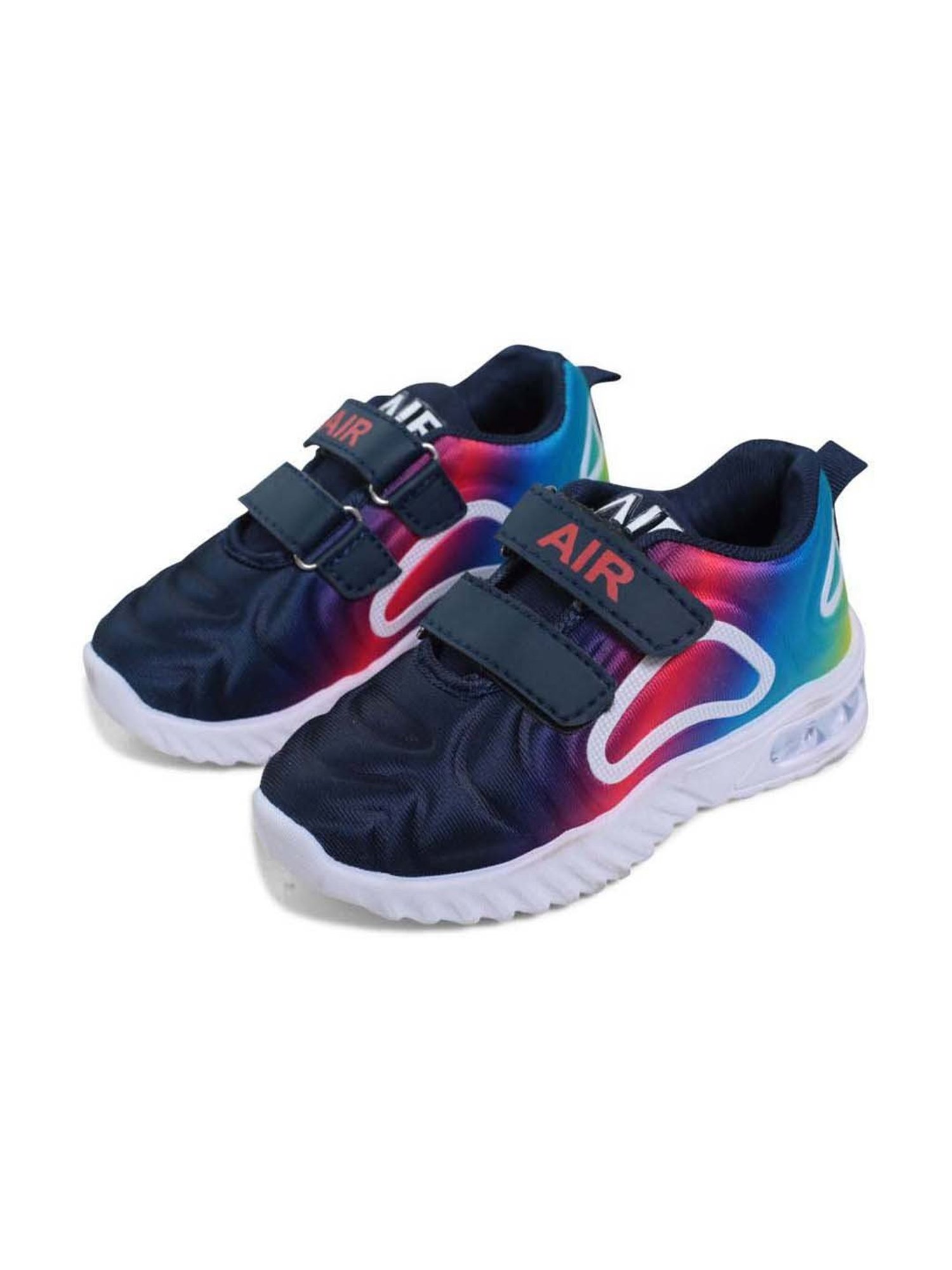 Tiny Bugs Kids Navy & Red Velcro Shoes