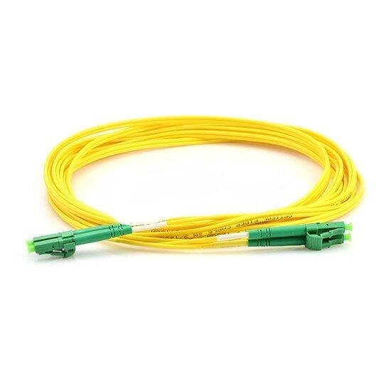 Lot of 10 2M LC/APC to LC/APC Singlemode 9/125 Duplex Fiber Patch Cable-5742