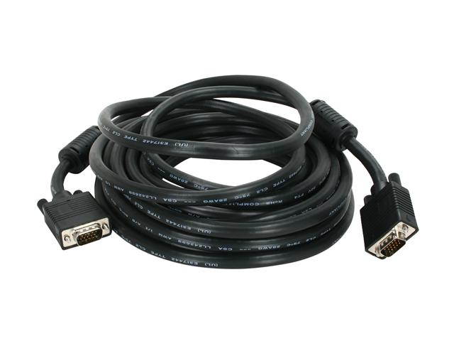 Kaybles SVGA-MM-25FT 25 ft. SVGA Cable Super Shield with Dual Ferrite Male to Male