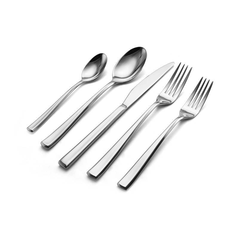 Towle 20pc Stainless Steel Forged Satin Dream Silverware Set