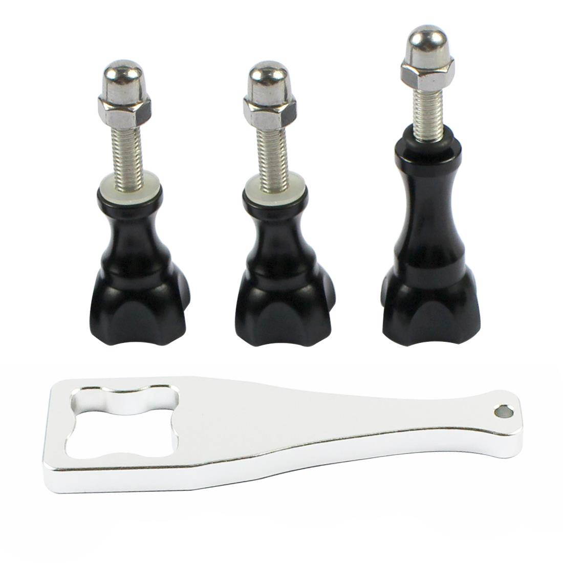 CNC Aluminum Thumb Knob Stainless Bolt Nut Screw Kit with Wrench for GoPro Hero Action Camera
