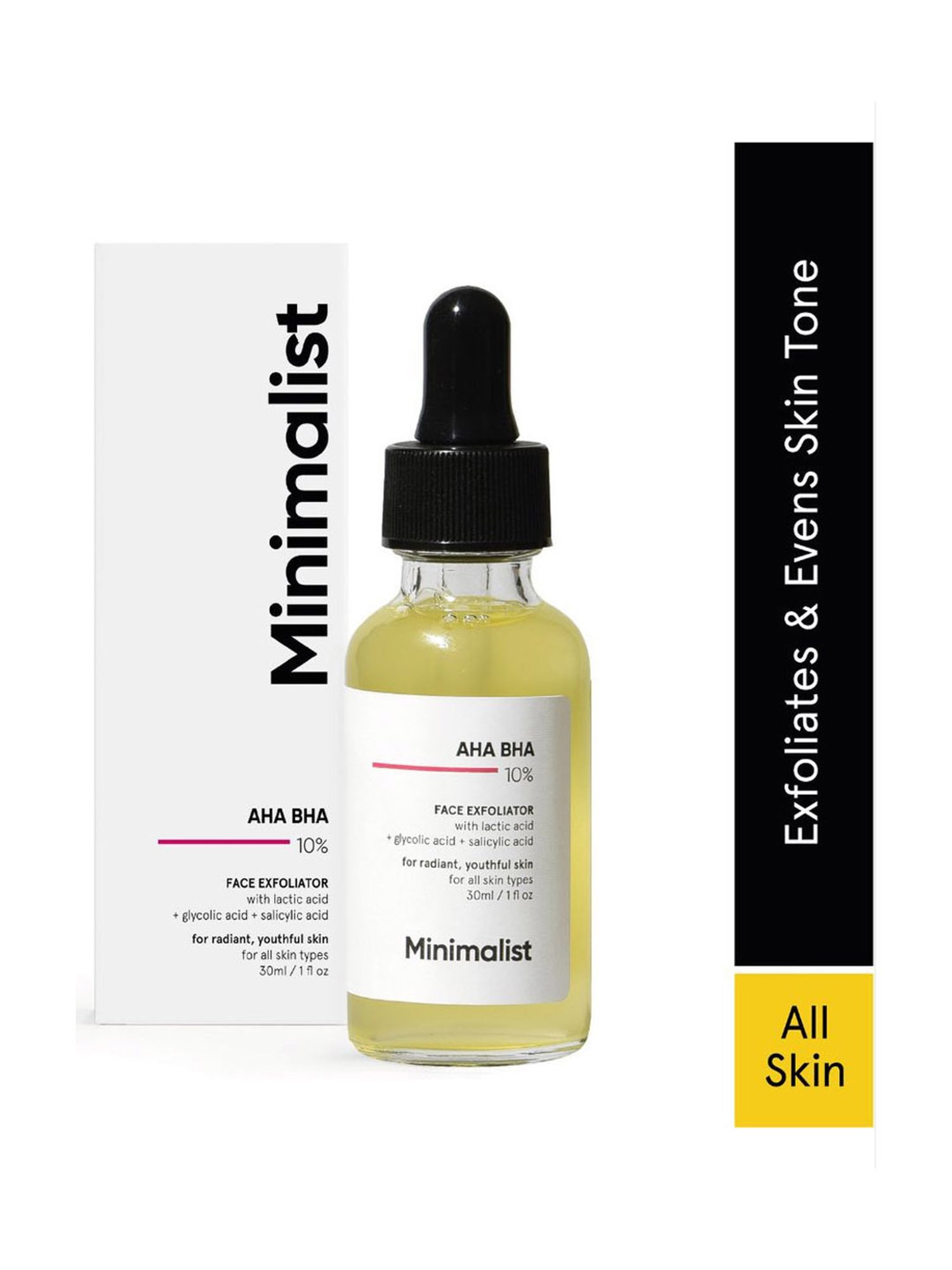 Minimalist 10 % AHA BHA Face Exfoliator - 30 ml